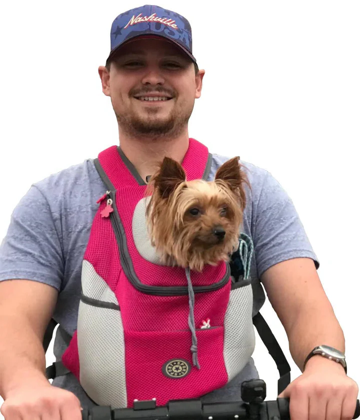Pet Carrier Backpack for Dogs & Cats with Ventilated Mesh, Adjustable Straps & Storage Pockets for Hiking Travel Vet Visits