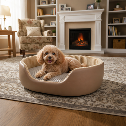 Ortekor Orthopedic High-Density Sponge Dog Bed (Removable Washable Cover)