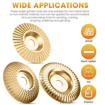 Wood Carving and Grinding Wheel with Tungsten Carbide Disc