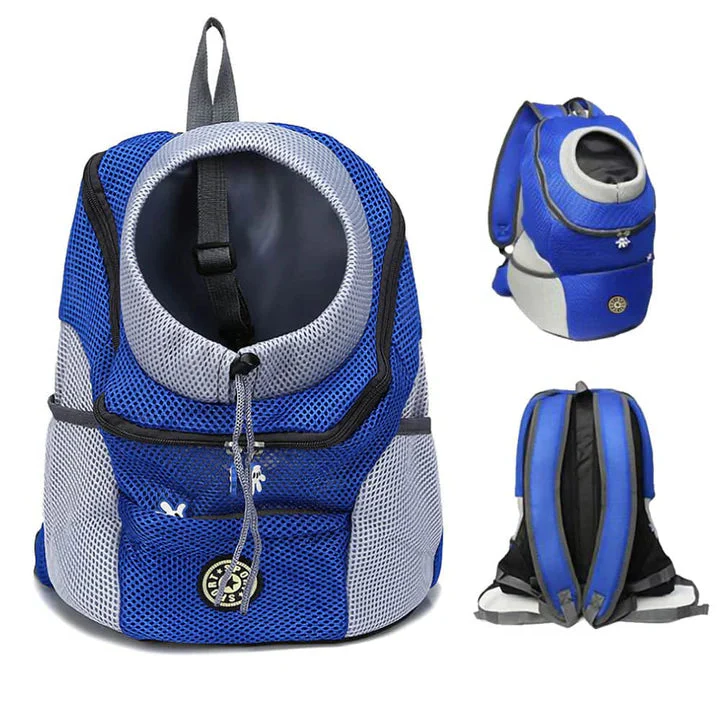 Pet Carrier Backpack for Dogs & Cats with Ventilated Mesh, Adjustable Straps & Storage Pockets for Hiking Travel Vet Visits