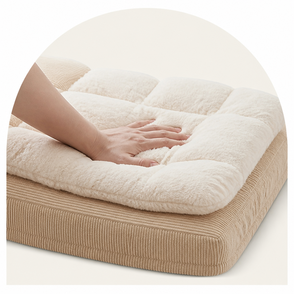 Ortekor Ergonomic Spinal Support & Removable Pillow Dog Bed