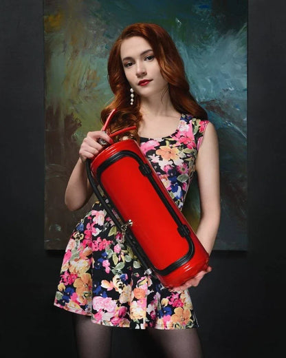 Hidden Fire Extinguisher Liquor Cabinet Decoy Safe for Bottle Storage Home Bar Man Cave Office Conversation Piece Metal Disguise