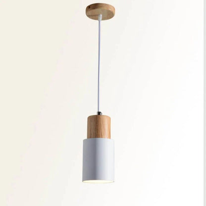 Lámpara Colgante Rústica Chic de Metal y Madera