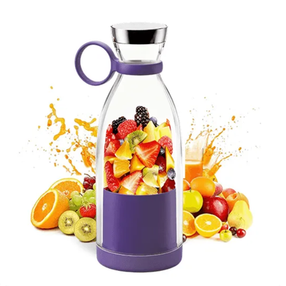 Licuadora personal recargable por USB, botella de 17 oz para batidos de proteínas, licuados, jugos, ideal para llevar, ejercicio, viajes, hogar, oficina y entrenamiento