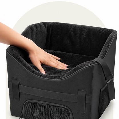 Ortekor Padded Elevated Dog Car Booster (Removable Washable Cover)