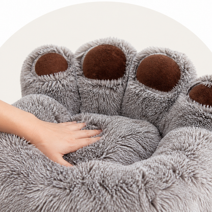 Ortekor Plush & Non-Slip Bear Paw Pet Bed