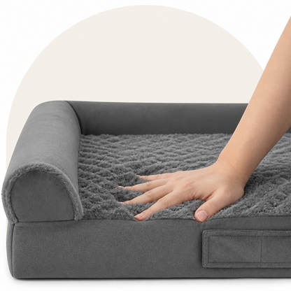 Ortekor Orthopedic Memory Foam & Non-Slip Dog Bed (Removable Cover)