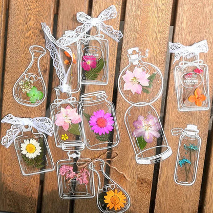 EverBloom | Set de marcapáginas de flores secas con diseño floral prensado único | El regalo perfecto para los amantes de la naturaleza
