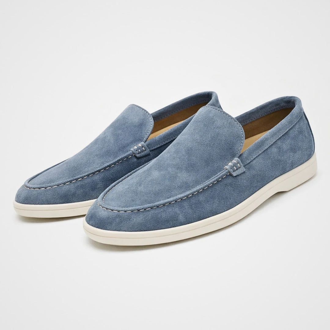 Men's Slip-On Loafers Suede-Look Casual Dress Shoes for Everyday Comfort & Style