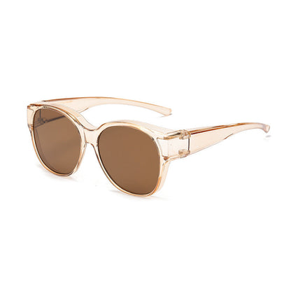 Polarized Over-Prescription Sunglasses Cat-Eye Style UV400 Protection Lightweight Flexible Frame for Outdoor Driving Fishing