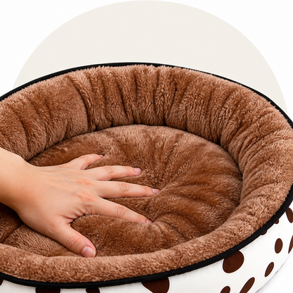 Ortekor Cozy Plush Polyester & Detachable Cover Pet Bed