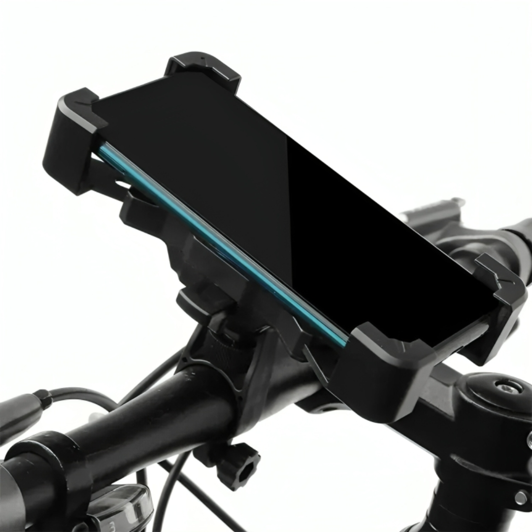 Soporte giratorio para manillar de bicicleta: soporte para smartphone ajustable en 360° para bicicletas, motocicletas y bicicletas eléctricas: ajuste universal para iPhone
