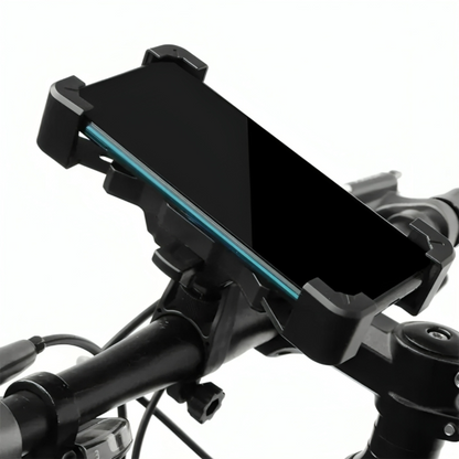 Soporte giratorio para manillar de bicicleta: soporte para smartphone ajustable en 360° para bicicletas, motocicletas y bicicletas eléctricas: ajuste universal para iPhone