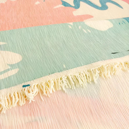 Funda para sofá Waverly - Estampado artístico en tonos pastel, funda resistente a mascotas