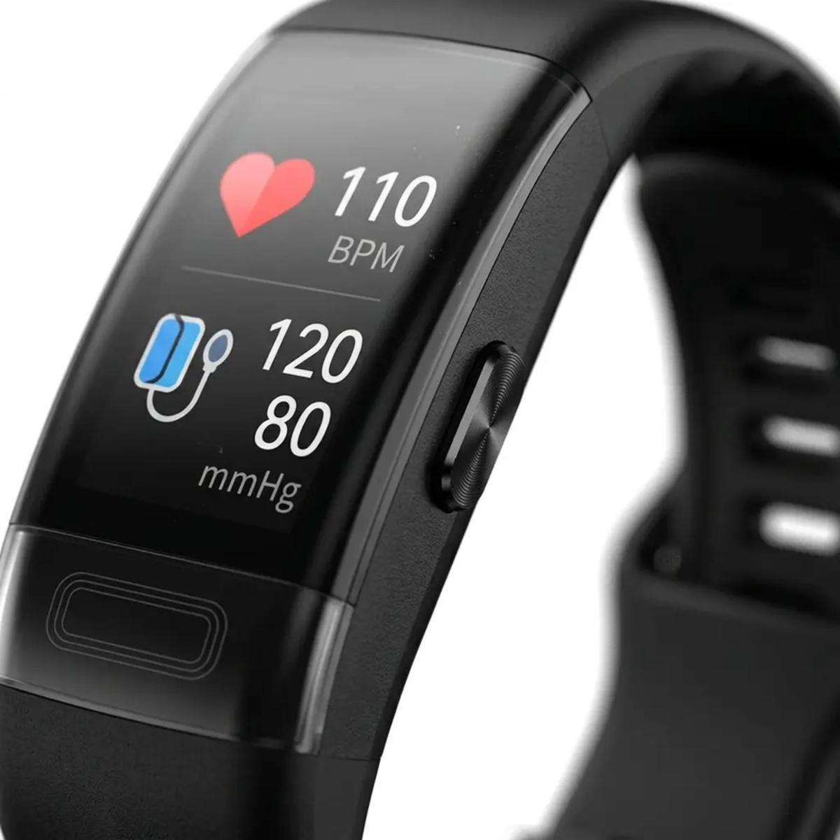 Pulsera de actividad con monitor de frecuencia cardíaca, oxígeno en sangre y ECG, reloj inteligente de silicona para fitness compatible con iOS y Android, monitor de sueño y actividad para mujeres y hombres
