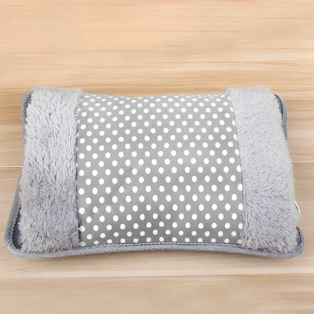 Almohadilla térmica eléctrica con función de calentador de manos: bolsa de calor recargable para estómago, manos y pies