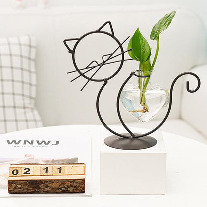 Iron Heart Kitty Planter
