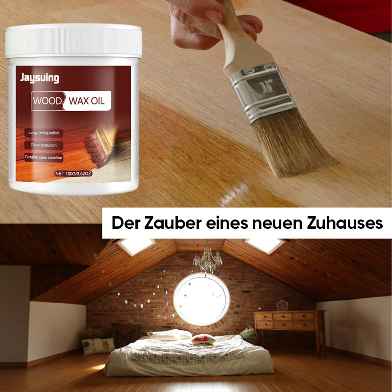 Wood Sealer and Protector Wax Oil for Decks, Fences & Outdoor Furniture – Weatherproof Finish Restores Natural Grain on Hardwood, Cedar, Pin