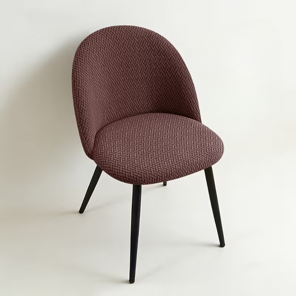 Stretch Dining Chair Slipcovers - Removable Washable Seat Protectors for Kitchen & Dining Room Furniture, Fitted Elastic Chair Covers for