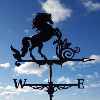 Decorative Weather Vane for Yard – Stainless Steel Wind Direction Indicator, Weatherproof Garden Accent