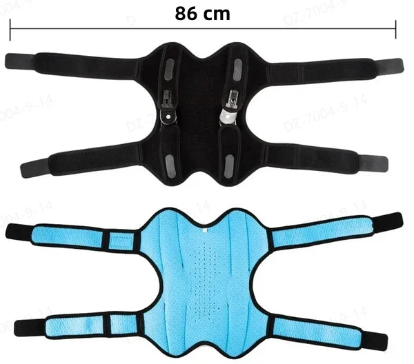 Spring-Loaded Knee Support Brace for Pain Relief & Stability - Adjustable Compression Sleeve for Walking, Sports & Work - Breathable Joint S