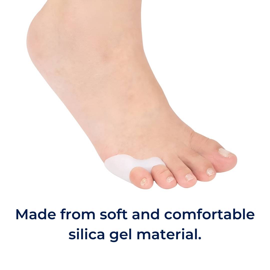 Gel Toe Separators for Bunions, Hammertoe & Crooked Toes – Soft Silicone Alignment Spacers for Pain Relief & Overlap Correction