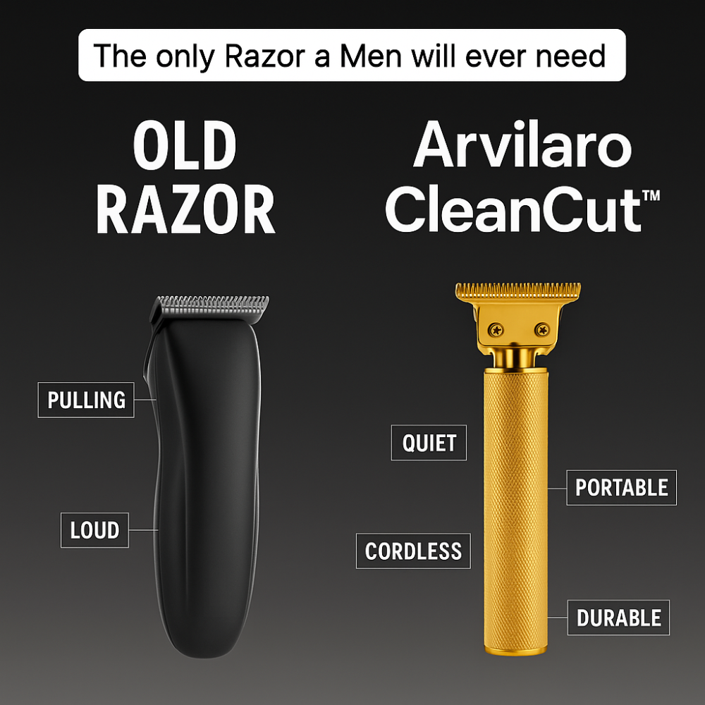 Cordless Hair Trimmer with Carbon Steel Blades for Sharp Lines and Edges – 120-Minute Runtime for Professional Grooming at Home or Travel