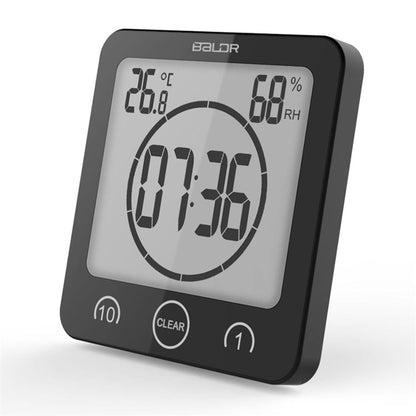 Waterproof Bathroom Shower Clock with Large Display for Time Management