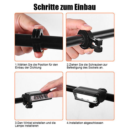 Ultra-Bright 900-Lumen Bike Headlight with 180° Wide-Angle Beam for Night Cycling Safety