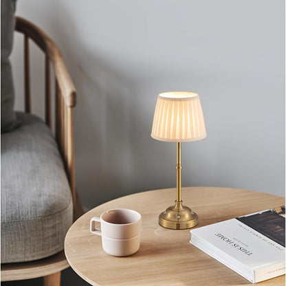 Caden Table Lamp - Cordless Brass, Touch Dimmable, LED