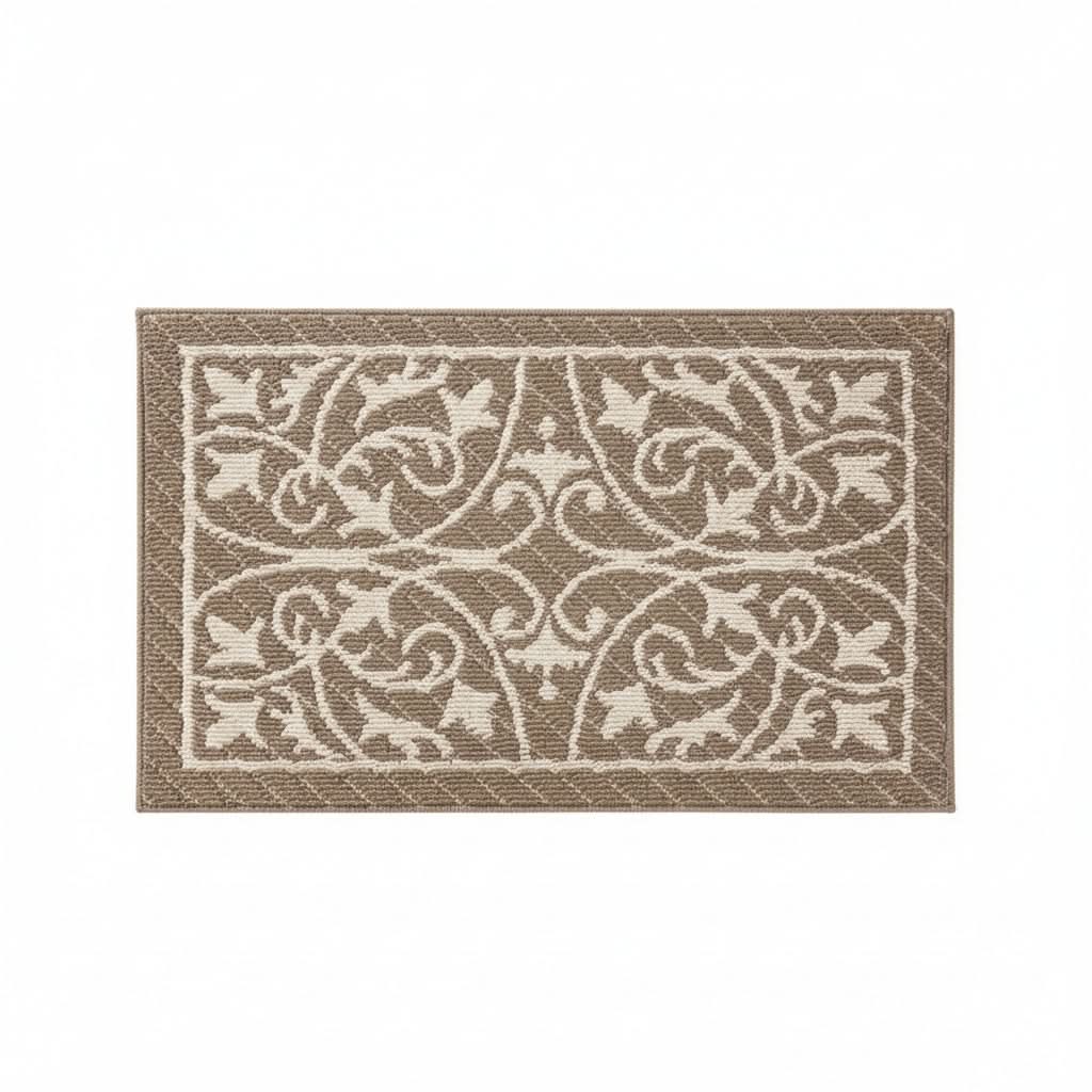 Entryway Mat with Non-Slip Rubber Backing – Low Profile Door Mat for Indoor Use – Traps Dirt & Moisture – Machine Washable