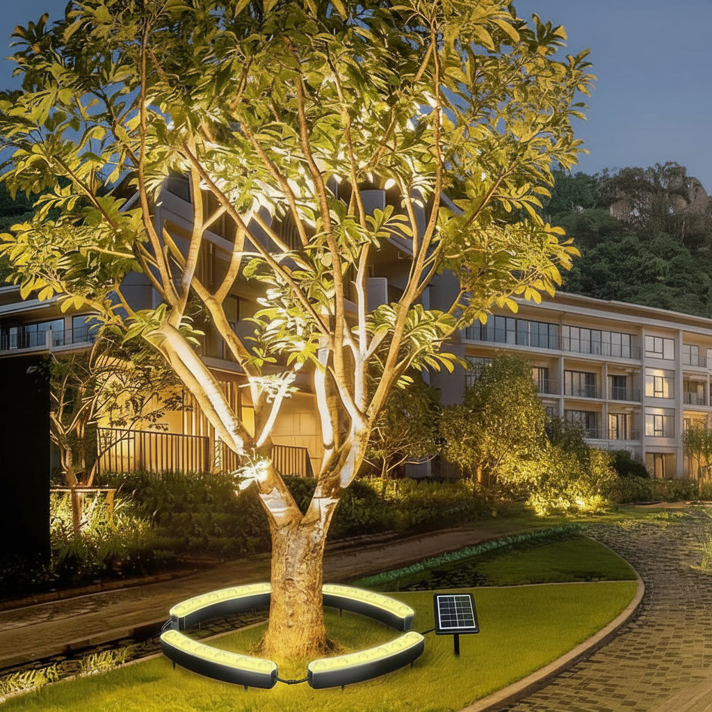 Arboria - Lámpara solar de pie para jardín y césped