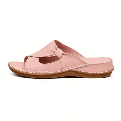 Women's Arch Support Sandals Genuine Leather Cushioned Footbed Slip-Resistant Summer Footwear for Walking Casual Everyday Wear