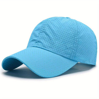 Breathable Mesh Baseball Cap with UV Protection for Outdoor Sports, Hiking, Running & Cycling | Lightweight Fast-Drying Summer Hat for