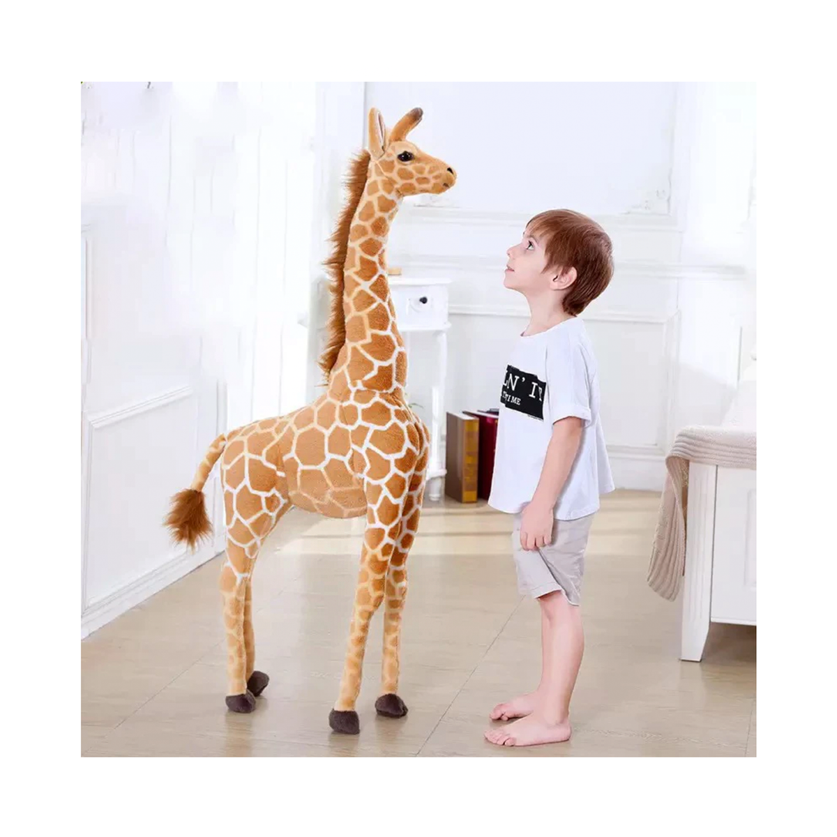 Giant Plush Stuffed Animal | Realistic Giraffe Design for Cozy Cuddles