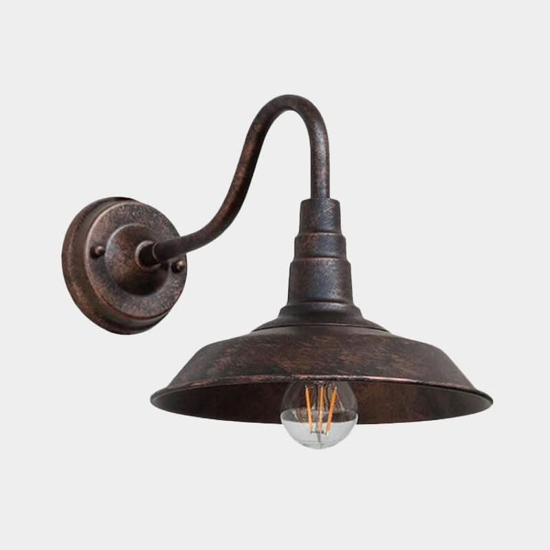 GOOSORA – Lámpara de pared tipo cuello de cisne para un ambiente rústico