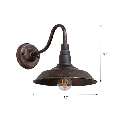 GOOSORA – Lámpara de pared tipo cuello de cisne para un ambiente rústico