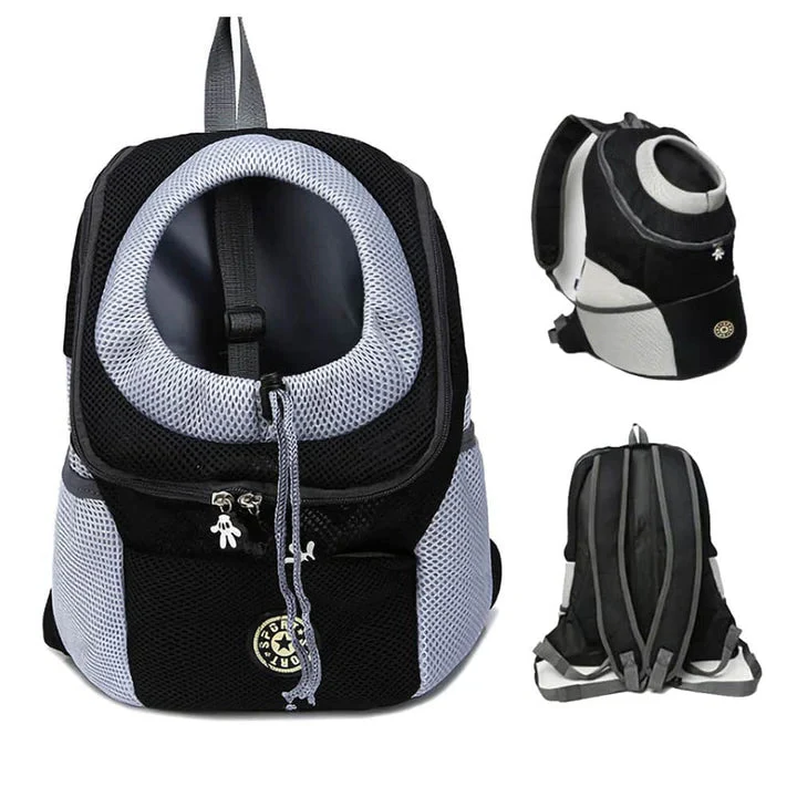 Pet Carrier Backpack for Dogs & Cats with Ventilated Mesh, Adjustable Straps & Storage Pockets for Hiking Travel Vet Visits
