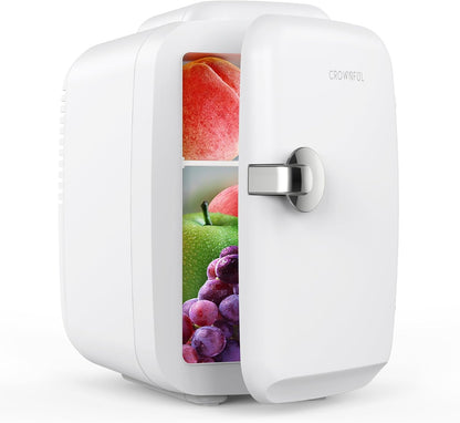 Ortekor Refrigerator Mini Fridge with Cooling & Heating | 4L Capacity for Medication, Skincare, Food, & Dorm Use