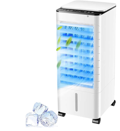 Portable Evaporative Air Cooler with Humidifier & Air Purifier – No Installation – Quiet Desktop Personal Cooling Unit for Bedroom, Office