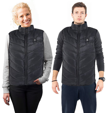 USB-Powered Electric Warming Vest for Men & Women – 3 Heat Settings, Wind-Resistant, Lightweight Carbon Fiber Heating, Winter Outdoor