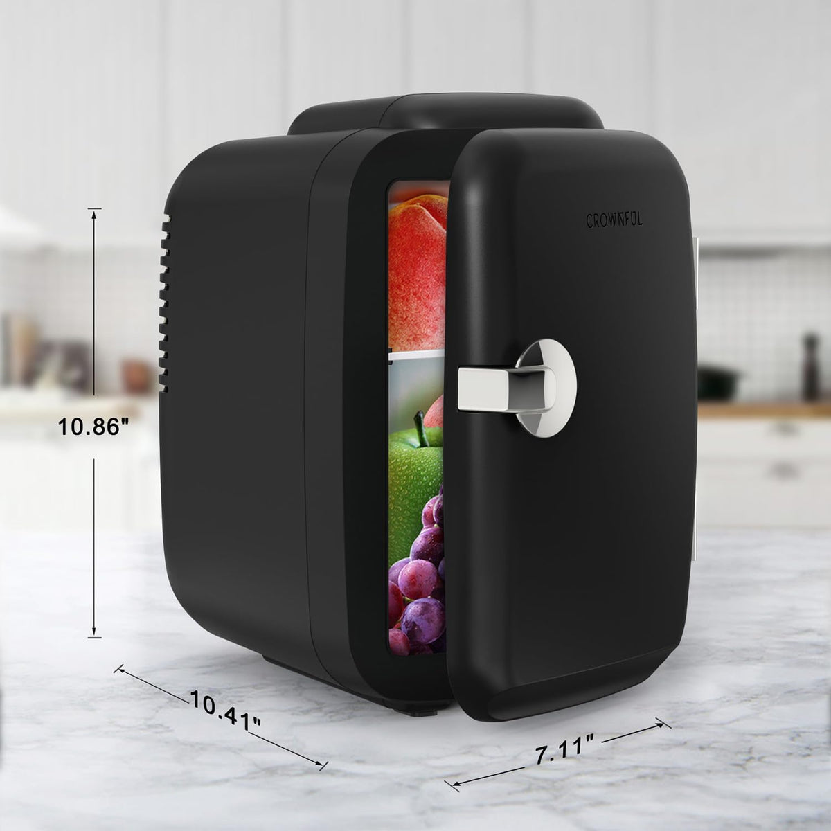 Ortekor Refrigerator Mini Fridge with Cooling & Heating | 4L Capacity for Medication, Skincare, Food, & Dorm Use