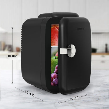 Ortekor Refrigerator Mini Fridge with Cooling & Heating | 4L Capacity for Medication, Skincare, Food, & Dorm Use