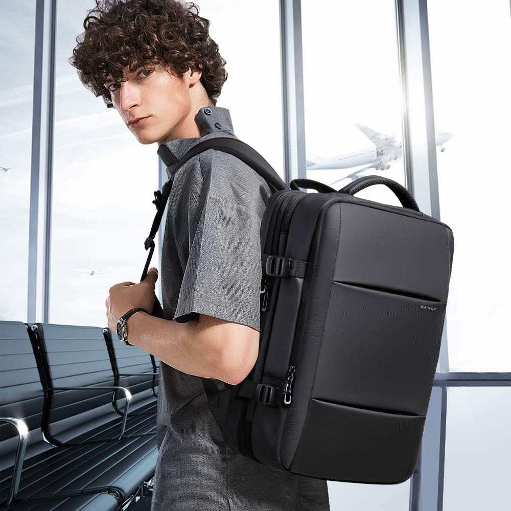 Convertible Carry-On Backpack with Laptop Compartment | Water-Resistant Travel Bag with Duffle Mode | Fits 17-Inch Laptop | Security Pocket
