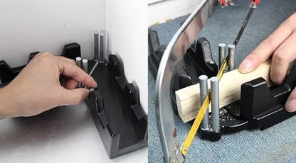 Angle Measurement and Cutting Guide Tool for Precise Miter Cuts | Adjustable 90° to 180° Protractor Gauge | Carpentry and Woodworking Access