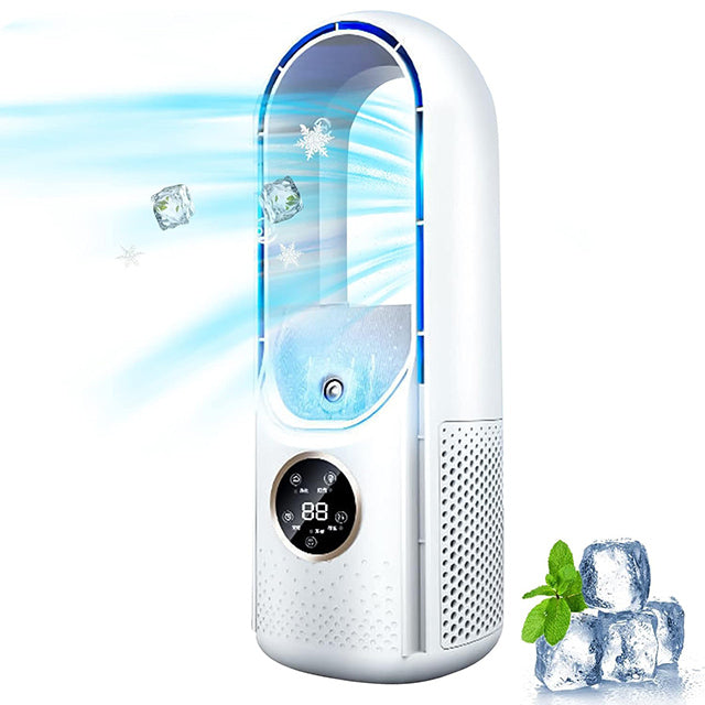 Portable USB Air Cooler Fan with Humidifier & Filter – 6-Speed Personal Desktop Cooling Fan for Home Office Travel Camping – Quiet
