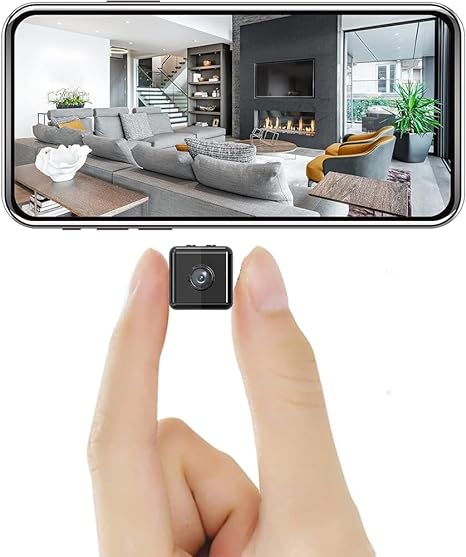 Compact 1080p WiFi Security Camera with Night Vision for Home & Office | Motion Alerts & App Control