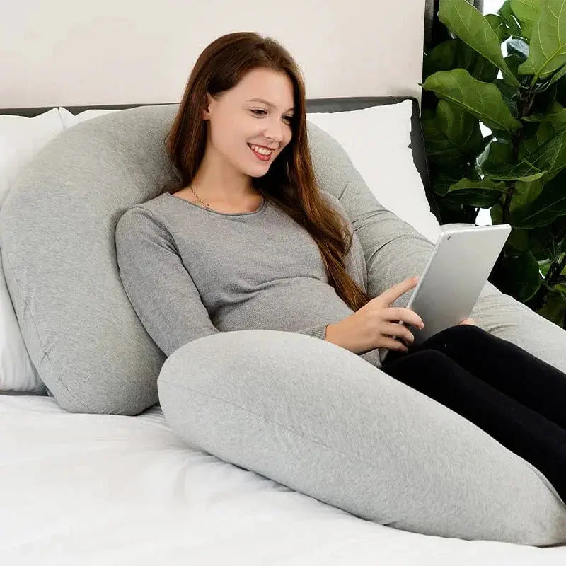 Ortekor C-Shaped Support Pillow | Soft Contoured Design for Full-Body Relaxation