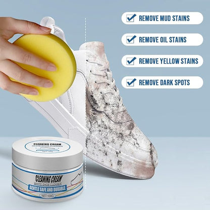 Leather & Sneaker Restorative Paste — Deep-Cleaning Formula for All Shoe Types, Removes Scuffs, Mud & Yellowing — Multi-Surface Safe