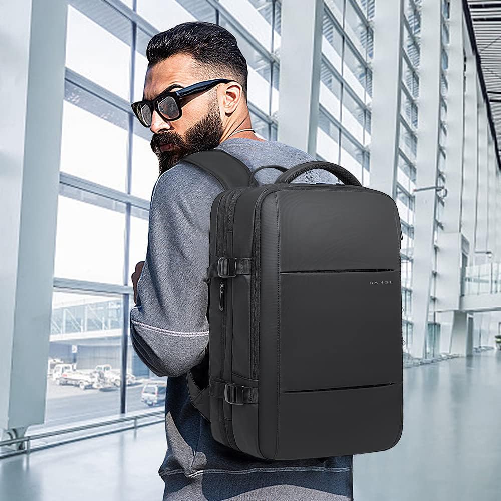 Convertible Carry-On Backpack with Laptop Compartment | Water-Resistant Travel Bag with Duffle Mode | Fits 17-Inch Laptop | Security Pocket